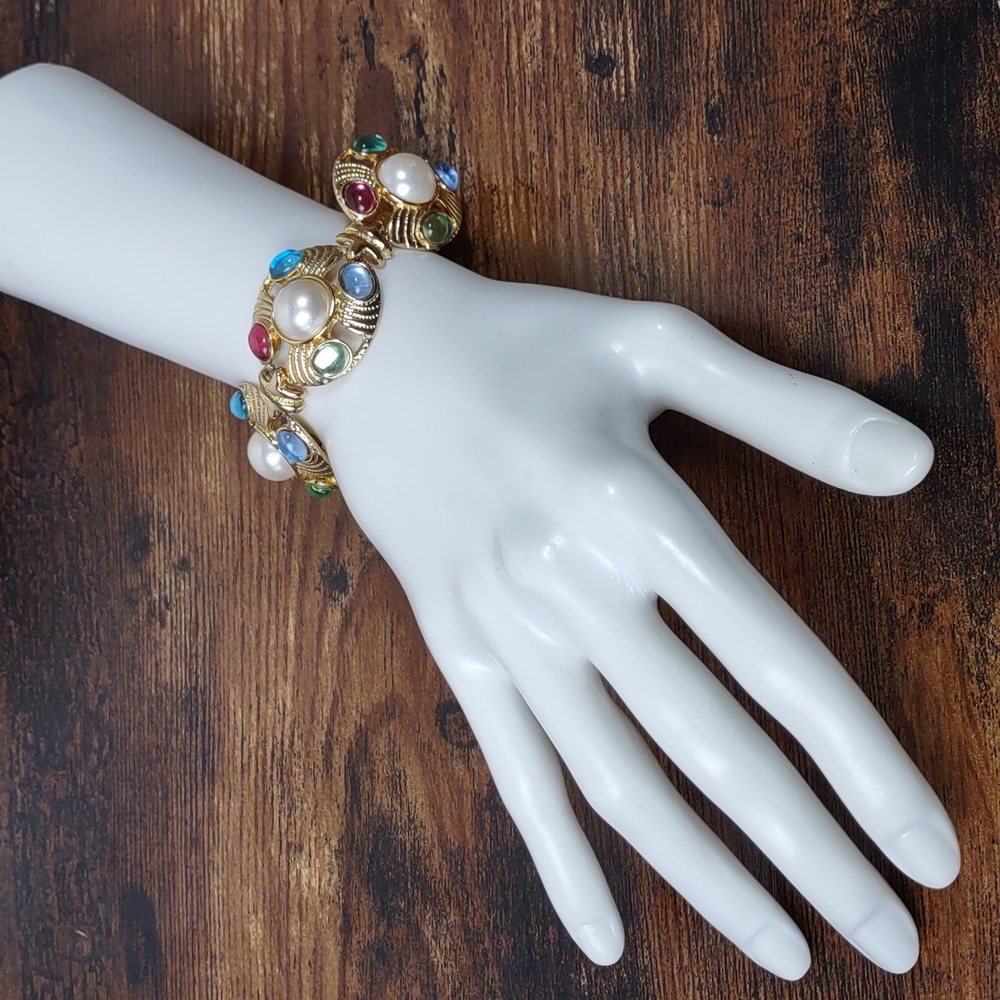 Goldtone Linked Bracelet